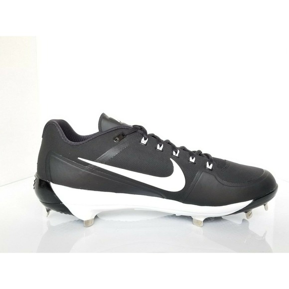 New Nike Max Air Clipper Metal Baseball Low Cleats Black 880261-010 Mens Size 14 - Picture 2 of 9